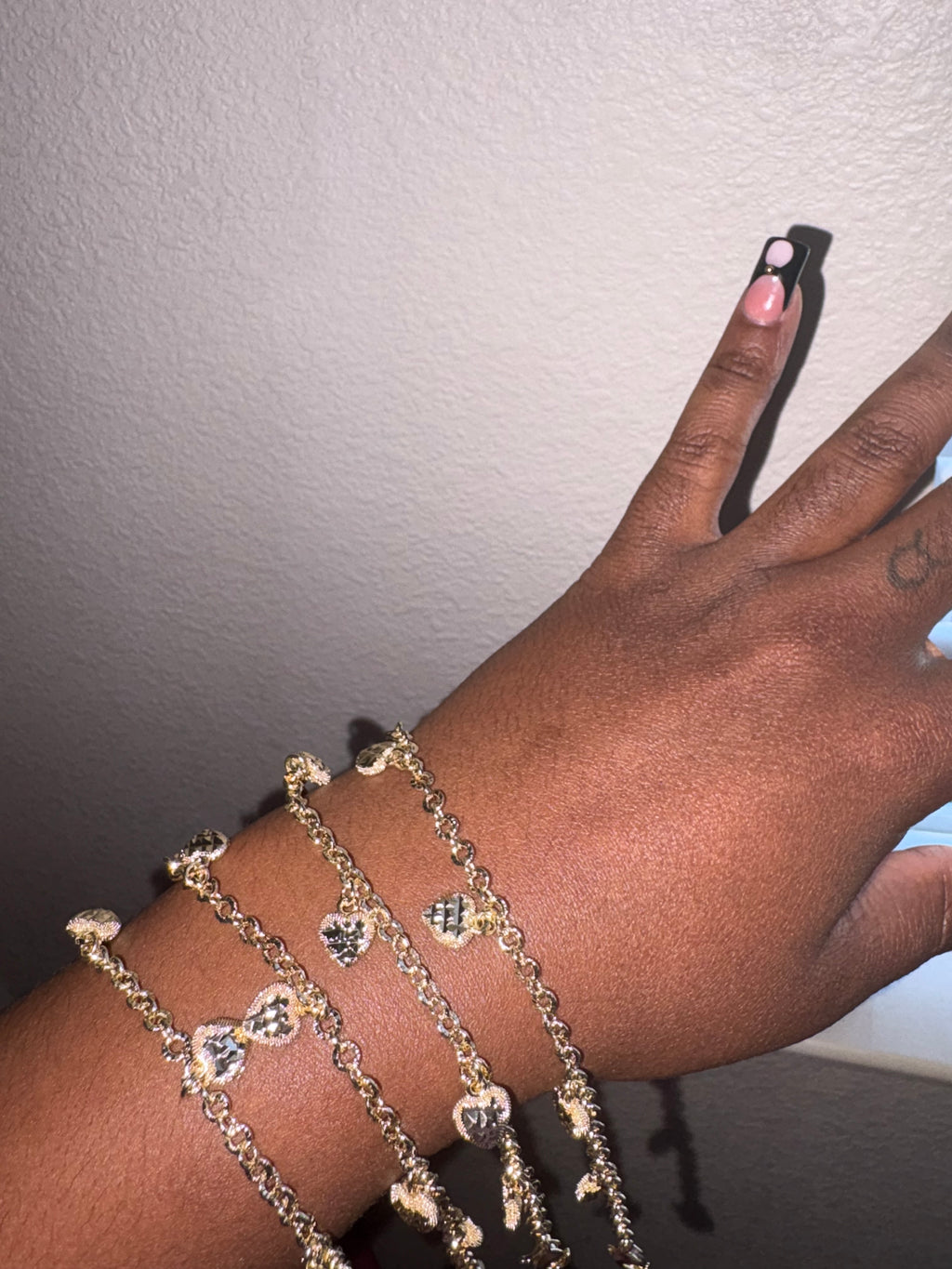 Gold Heartbreaker Charm Bracelet