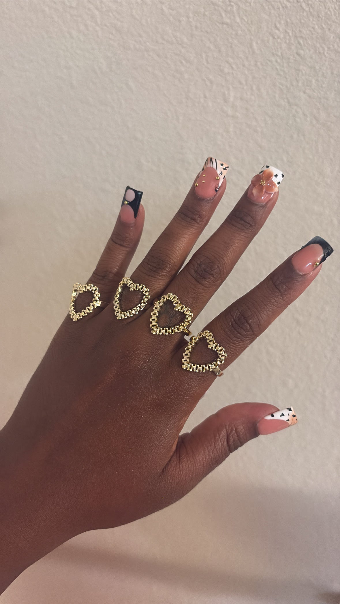 Gold Heart Rolex Ring