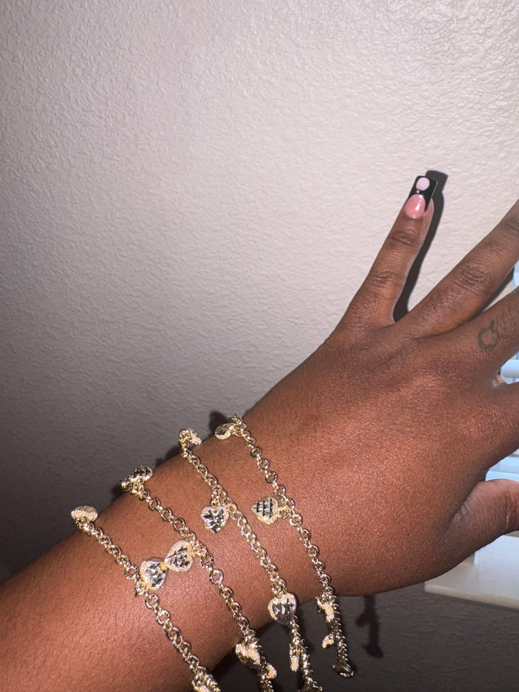 Gold Heartbreaker Charm Bracelet