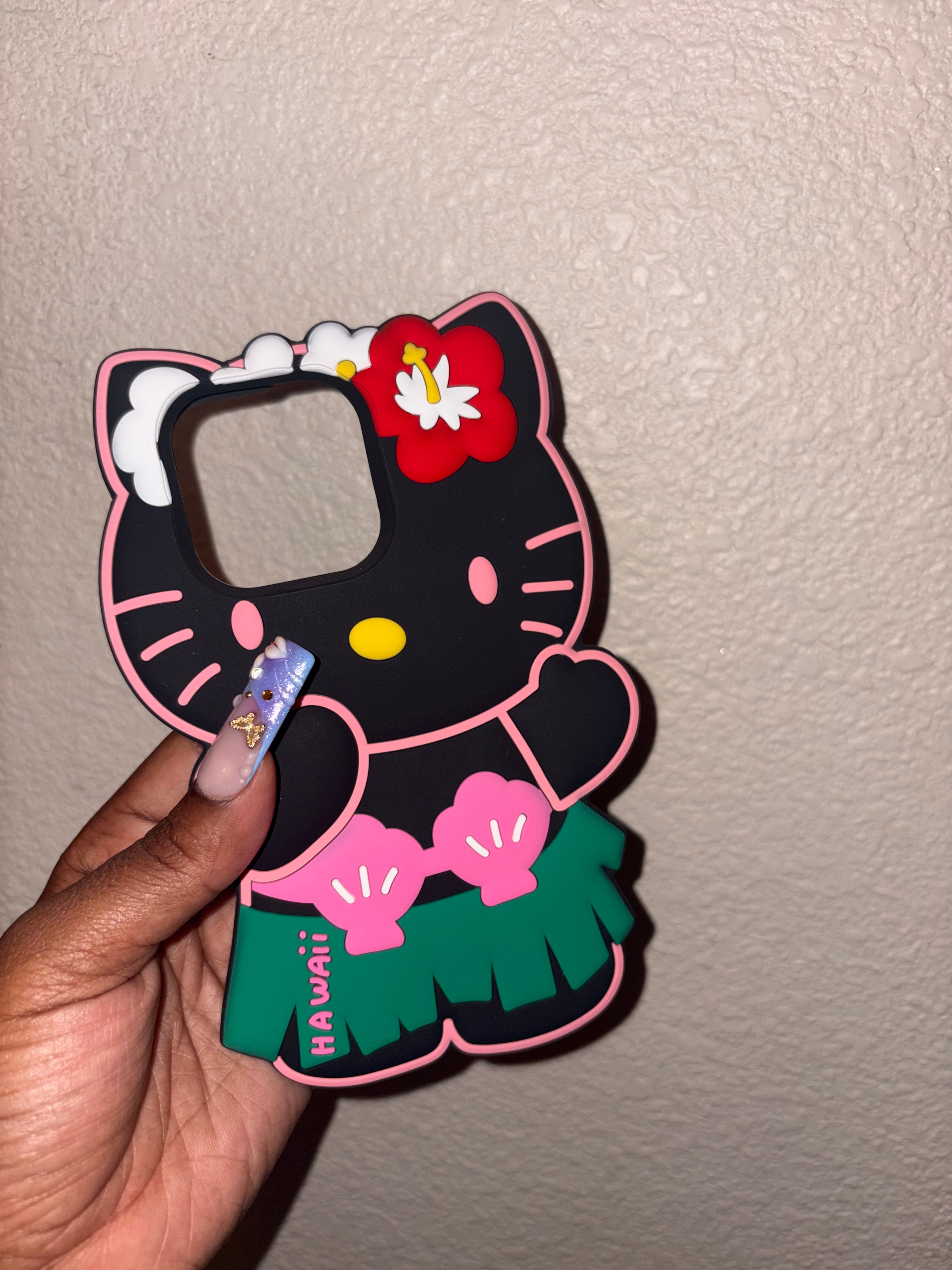 Black & Pink HK Hawaiian Case