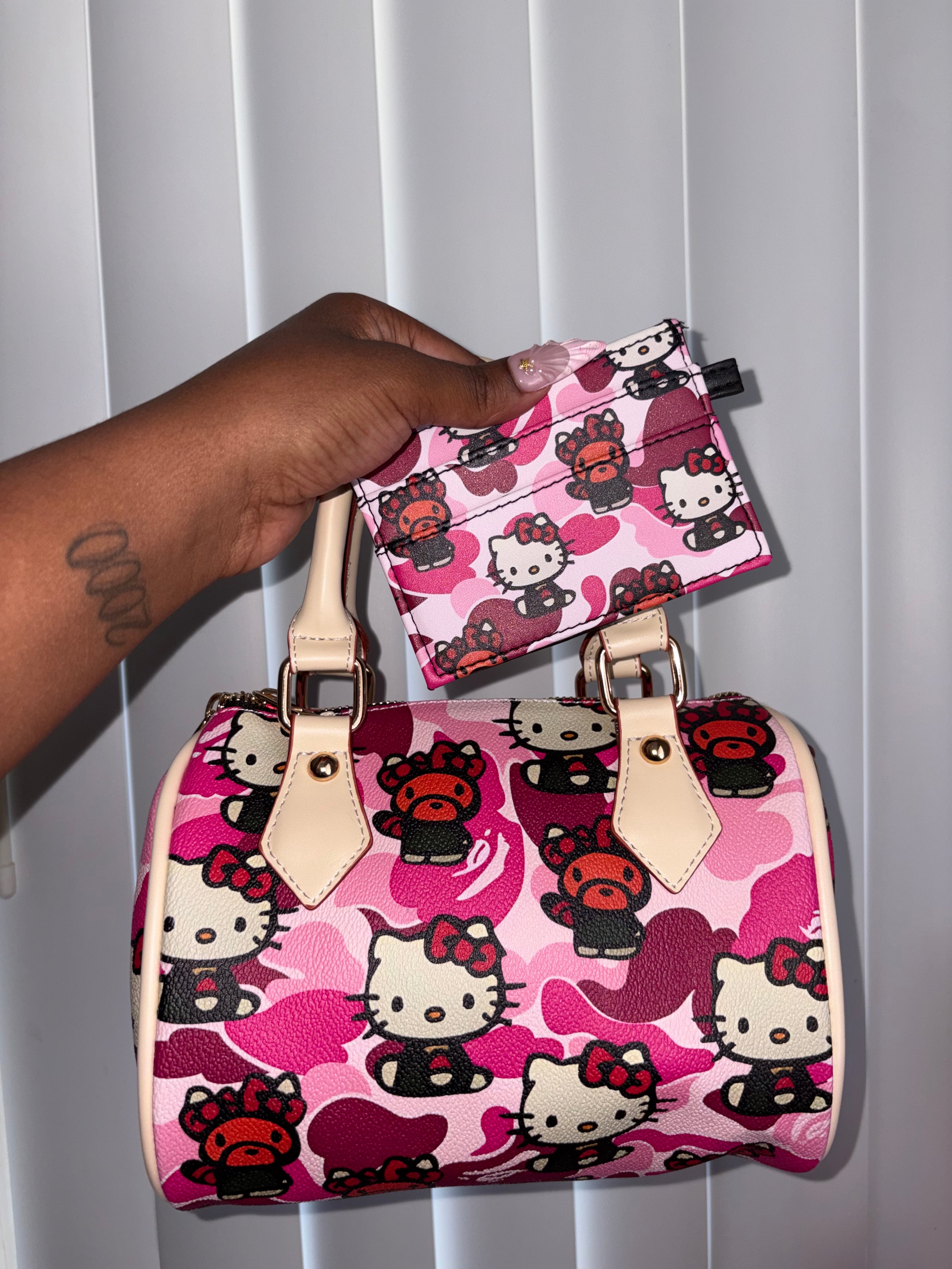 Pink Camo x Ape Pillow Bag
