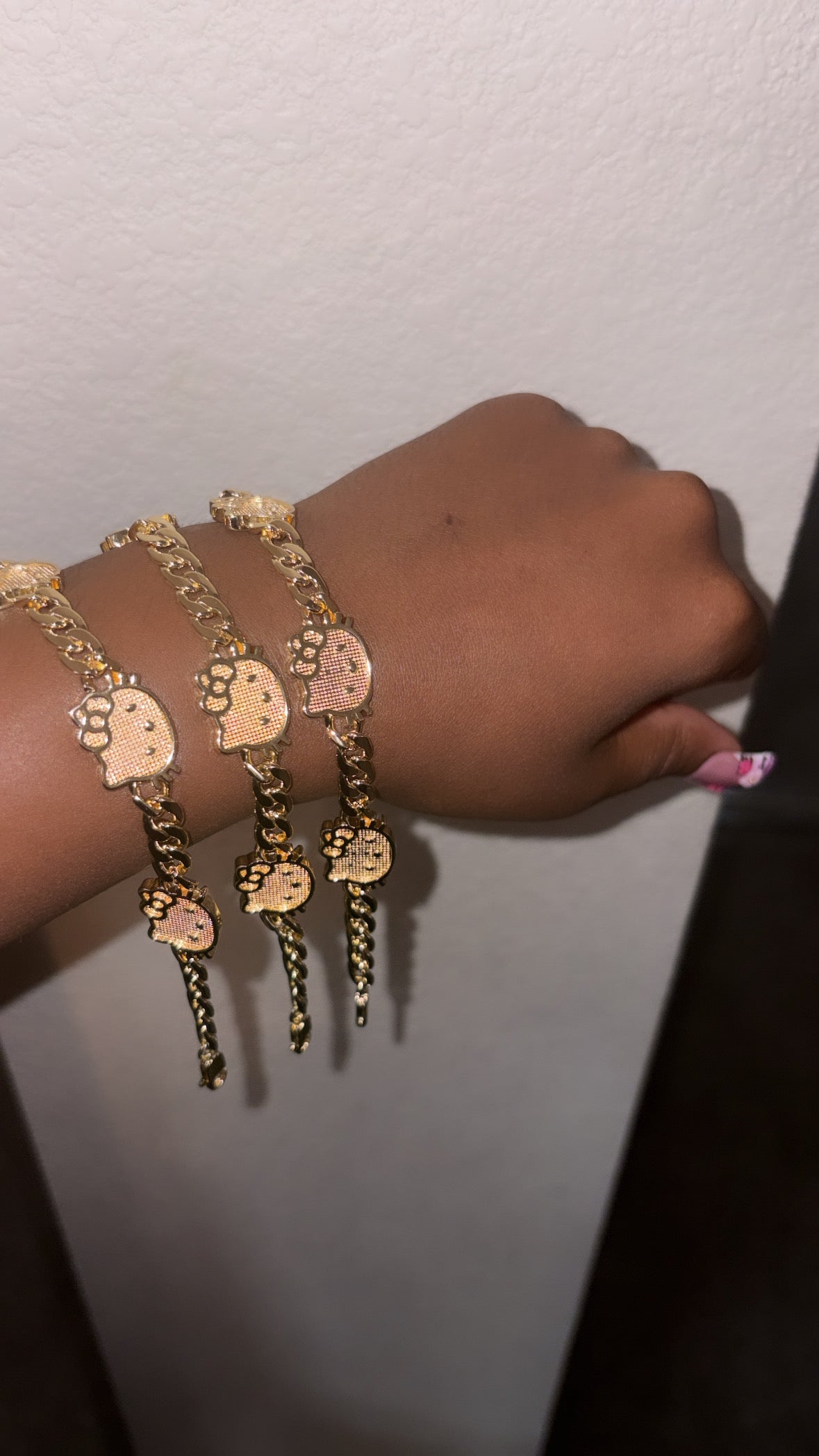 Gold HK 3 face Bracelet