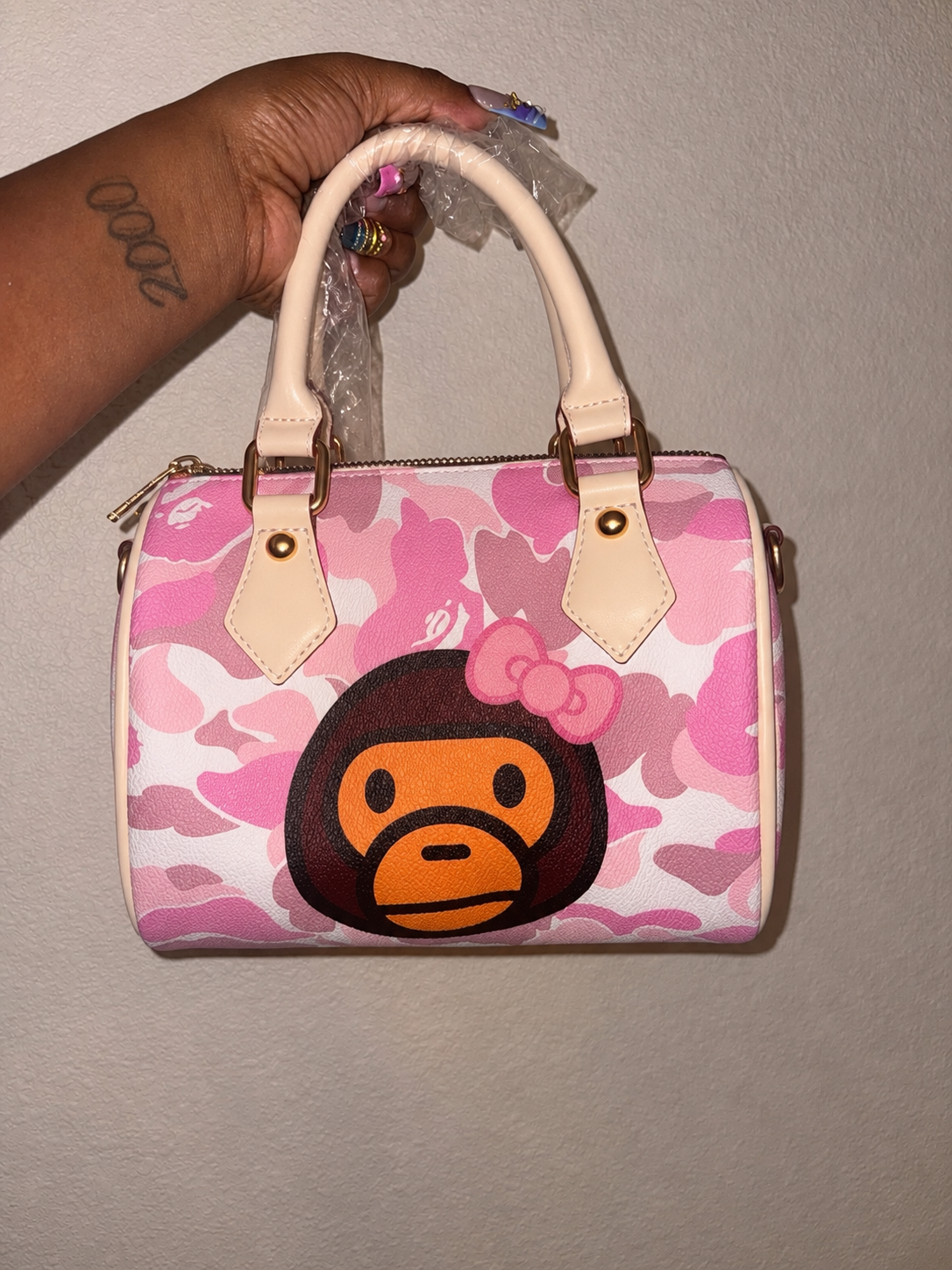 Pink camo Milo nano bag