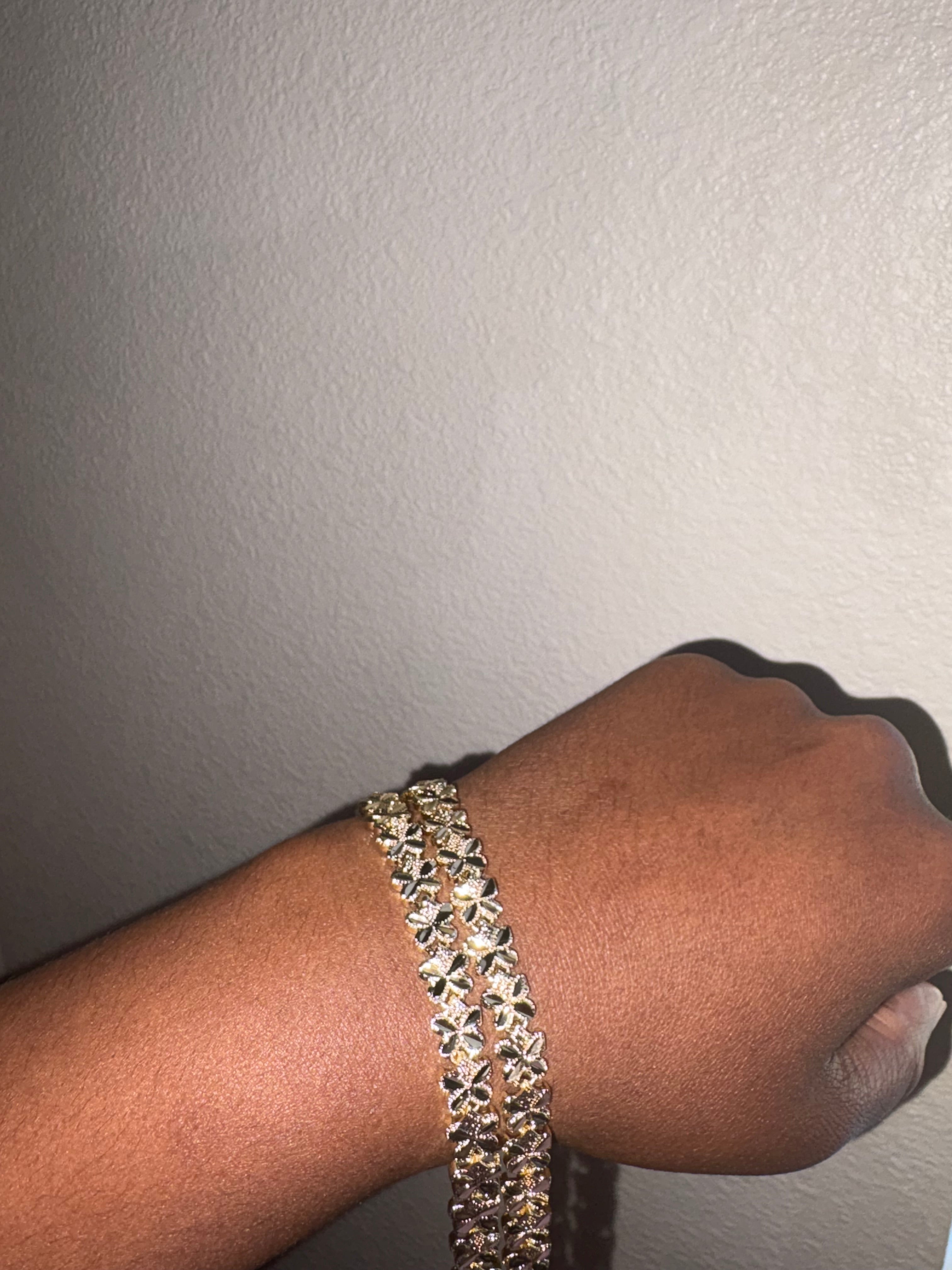 Gold Flower Luxe Bracelet