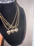 Gold Heart Nugget Chain