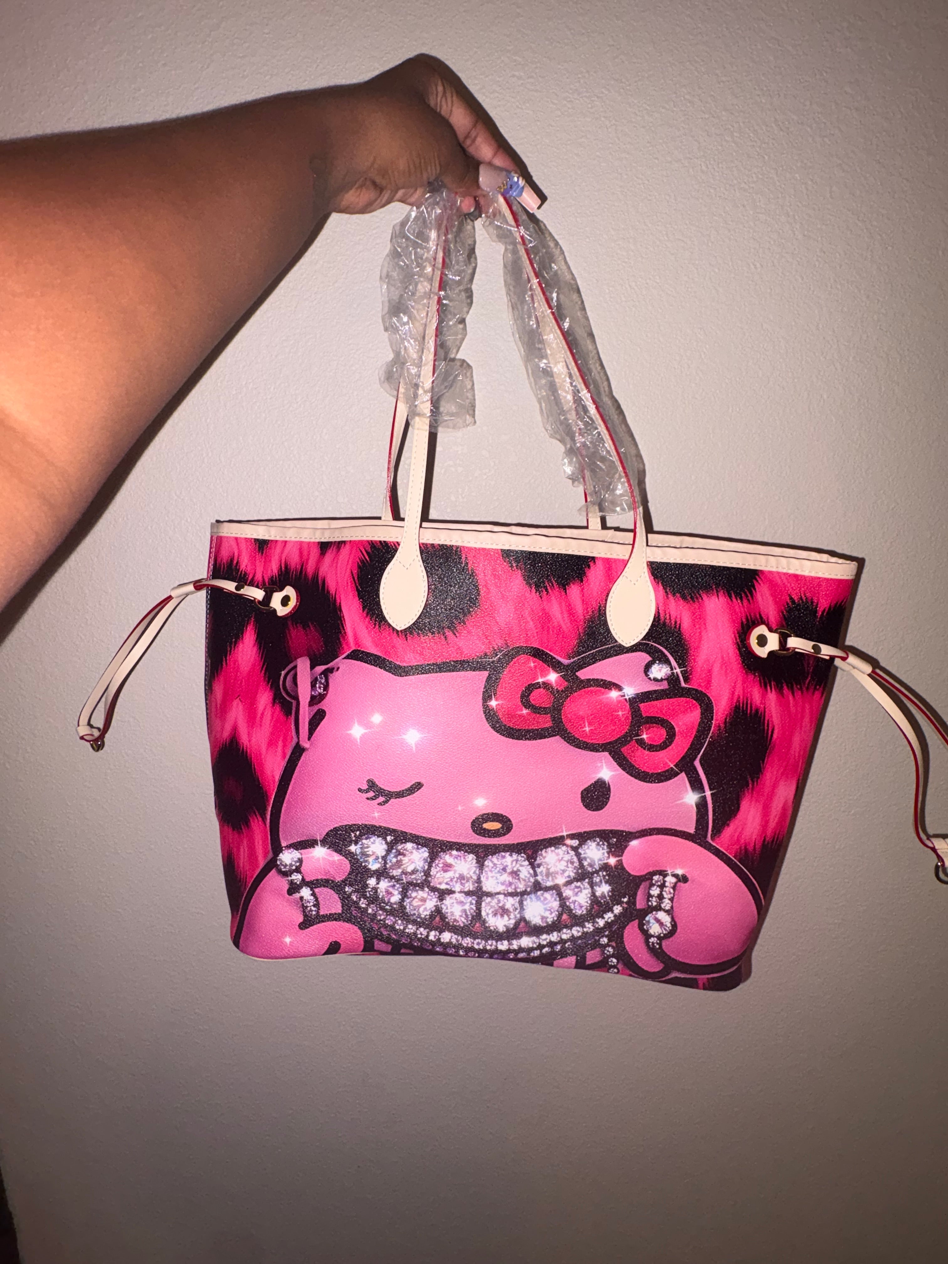 Pink Kitty Grillz Tote Bag