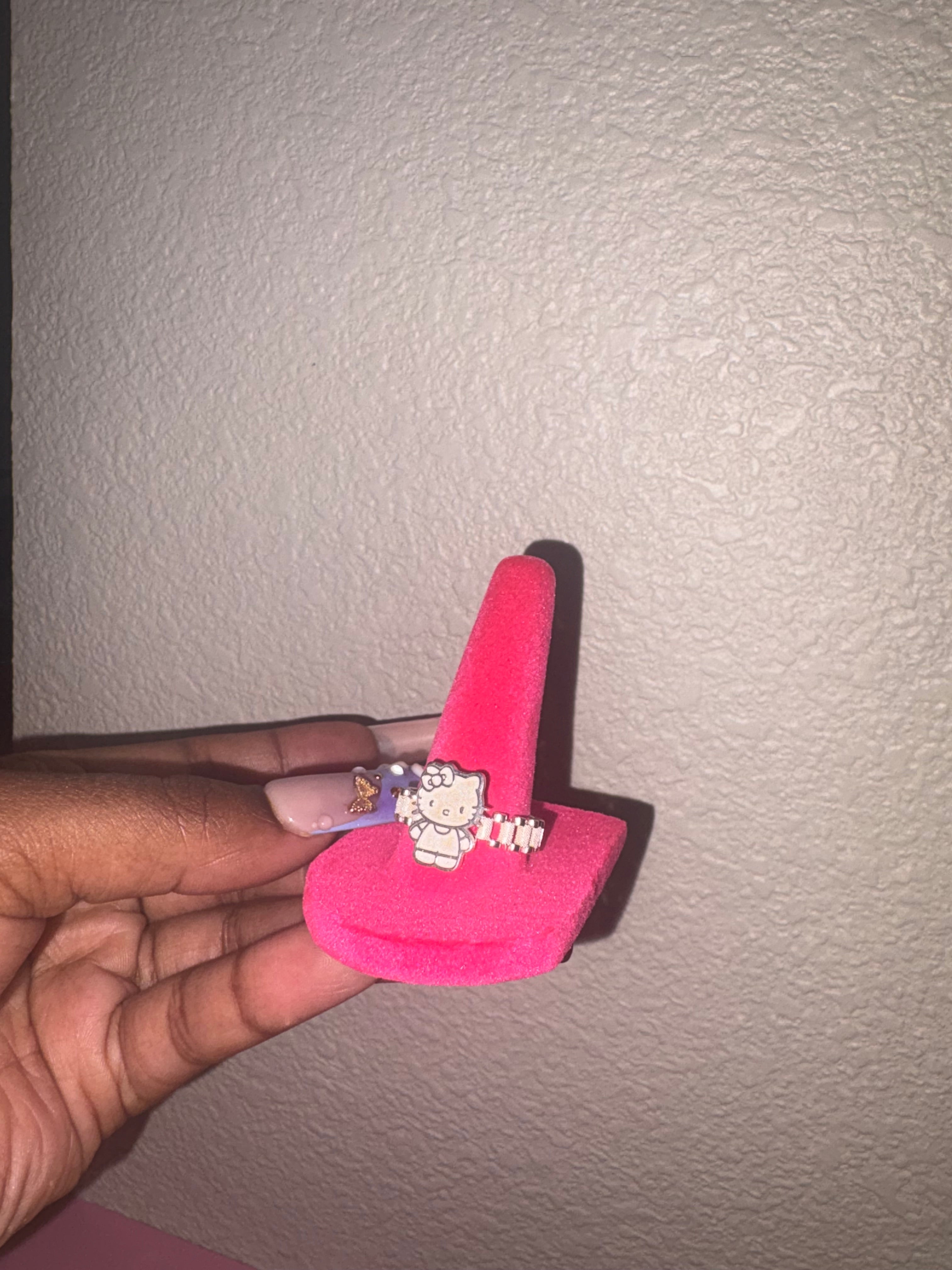 Silver HK RLX ring