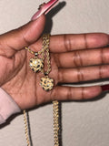 Gold Heart Nugget Necklace