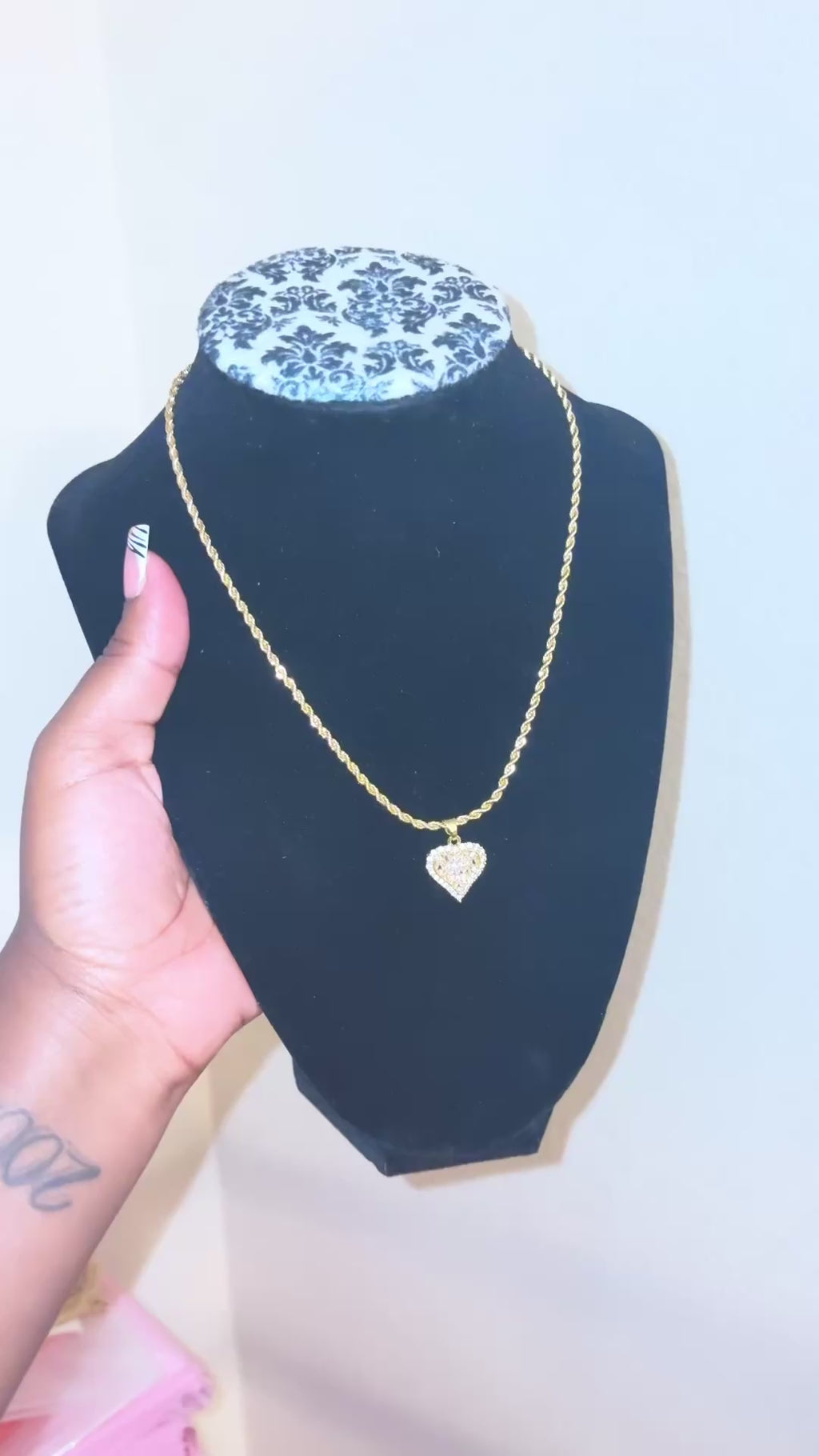 Iced out Heart Chain