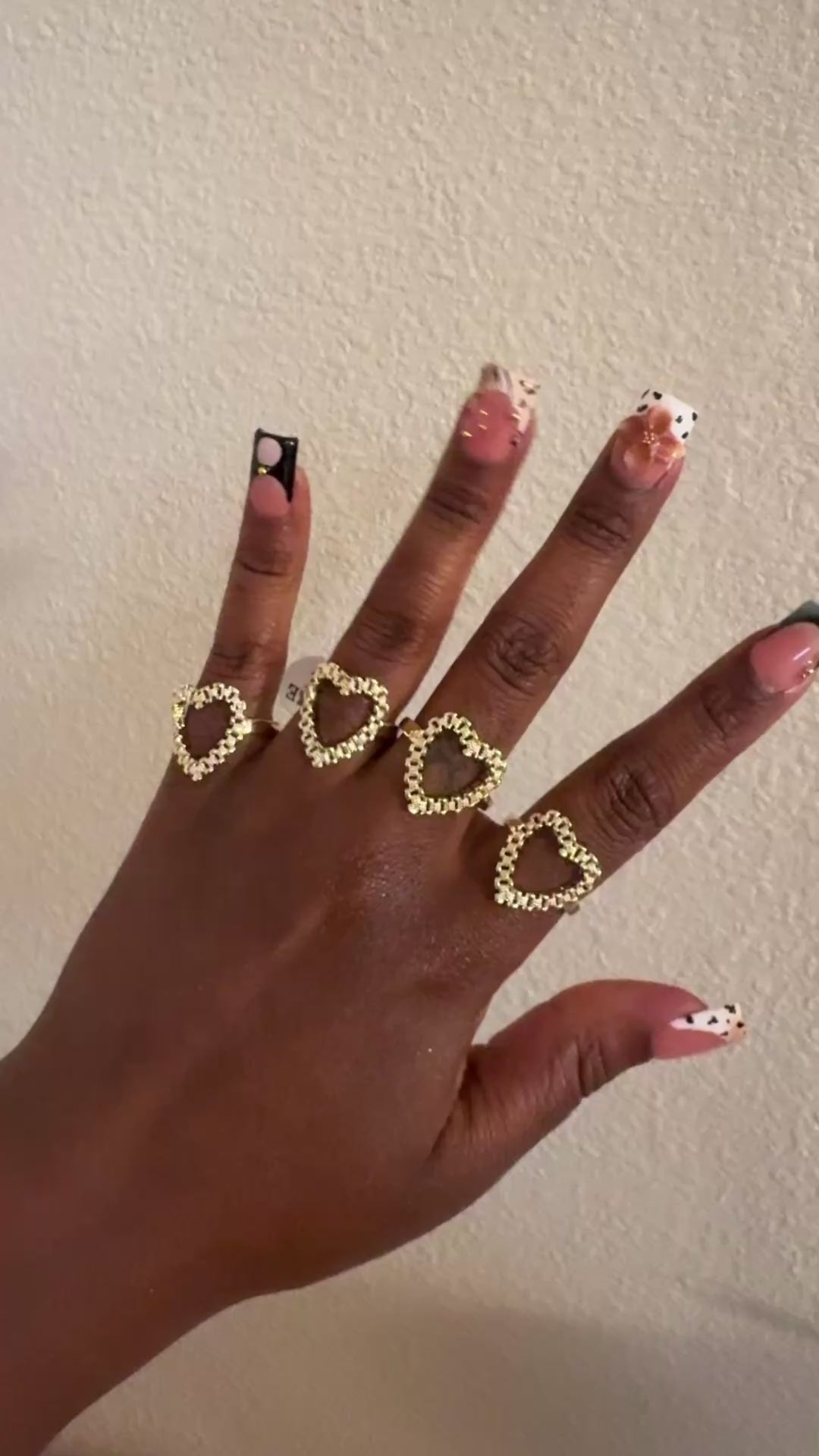 Gold Heart Rolex Ring